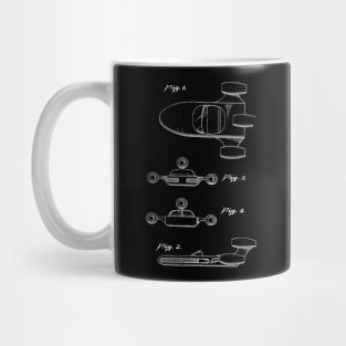 Ariel Space Toy Vintage Patent Drawing Mug